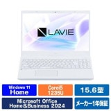 �Ρ��ȥѥ����� NEC LAVIE N15 N1550/JAW-HE PC-N1550JAW-HE [�ѡ���ۥ磻��]��15.6�� / Windows 11 Home / Core i5-1235U / ����8GB / SSD256GB / ����ܡ��ɥ���ե��å� / Office H&B 2024�ˡڥ���󥻥��Բġ��̳�ƻ����Υ�������Բġ�