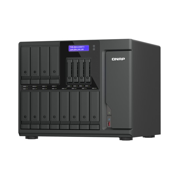 QNAP NAS TVS-AIh1688ATX-U7-32G タワー型 16ベイ (12+4) Intel Core Ultra 7 265 / 32GB DDR5 ECCメモリ / 10GbE+2.5GbE搭載 ネットワークHDD【キャンセル不可・北海道沖縄離島配送不可】 -お取り寄せ-