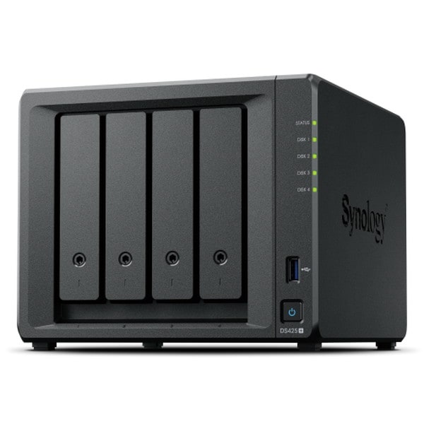 Synology NASキット DiskStation Plus series DS425+ 4ベイ 2.5/3.5 SATA対応 M.2 NVMe SSD slot搭載 2.5G-NIC搭載 フェイルオーバー / Link Aggregation対応【キャンセル不可・北海道沖縄離島配送不可】 -お取り寄せ-