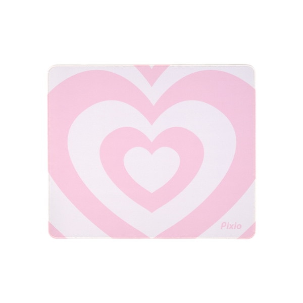 Pixio マウスパッド Mサイズ PXMP049M Mouse Pad ハート・リプル(ピンク) 360mm×300mm 【キャンセル不可・北海道沖縄離島配送不可】
