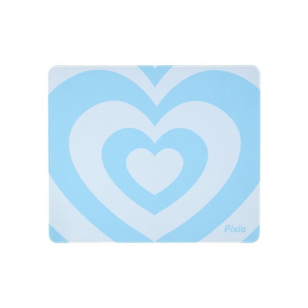 Pixio マウスパッド Mサイズ PXMP050M Mouse Pad ハート・リプル(ブルー) 360mm×300mm 【キャンセル不可・北海道沖縄離島配送不可】