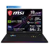 �����ߥ󥰥Ρ��ȥѥ����� MSI Raider 18 Max HX A2W Raider-18-Max-HX-A2WI-2630JP��18�� / Windows 11 Pro / Core Ultra 9 290HX Plus / ����64GB / SSD2TB / NVIDIA RTX 5080��