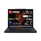 MSI �ϥ��ѥե����ޥ󥹥����ߥ󥰥Ρ���PC Crosshair-16-Max-HX-E2WGXK-2699JP (16����� WQXGA 165Hz OLED��ͭ��EL�� DisplayHDR True Black 1000 DCI-P3����/Core Ultra 7 �ץ����å��� 251HX/NVIDIA GeForce RTX 5070 Laptop GPU/32GB/SSD 1TB/Windows 11 Home)
