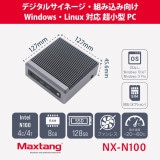 Maxtang �ߥ�PC NX-N100-8/128-W11Pro(N100)WB ���� 8GB /SSD 128GB / Intel Celeron Processor N100 ��4����4����åɡ���� / Windows 11 Pro / 127 mm���� ���� / �ǥ����륵���͡��� �Ȥ߹��߸��� �ڥ���󥻥��Բġ��̳�ƻ����Υ�������Բġ�