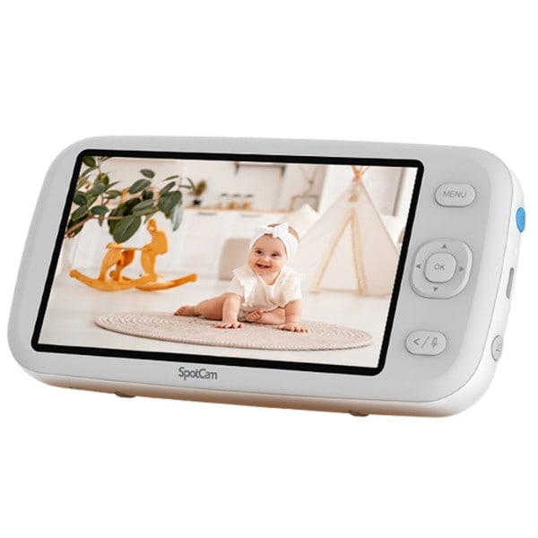 SpotCam ネットワークカメラ SpotCam BabyCam PRO Monitor 専用 5インチモニター 単品 200万画素 自立スタンド付 ネット不要 ペアリング接続 音検知 自動点灯 双方向通話 遠隔操作 バッテリー最大8時間 ベビーモニター【キャンセル不可・北海道沖縄離島配送不可】 -お取り寄せ-