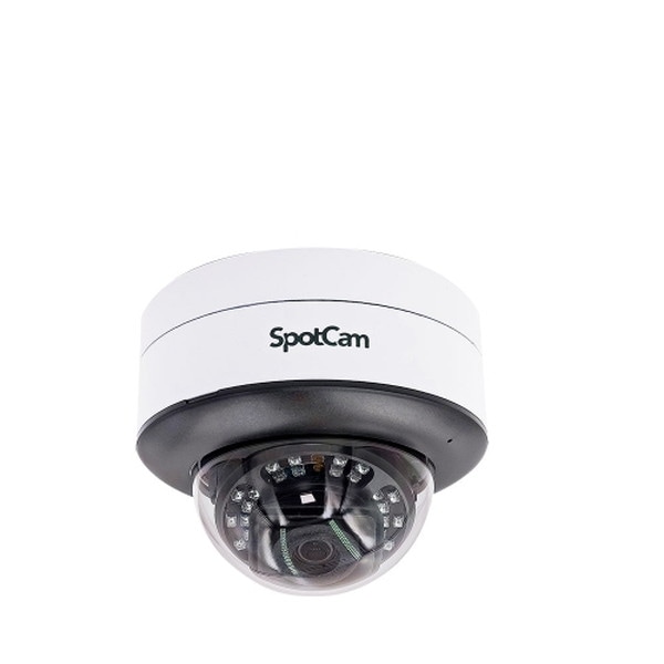 SpotCam ネットワークカメラ SpotCam MD1 屋外 屋内 ドーム型 防犯カメラ 2K高画質 IP66防水防塵 IK10耐衝撃 有線 無線 PoE対応 暗視 人体検知 双方向通話 日本国内サーバー 24時間録画永久無料 クラウド【キャンセル不可・北海道沖縄離島配送不可】 -お取り寄せ-