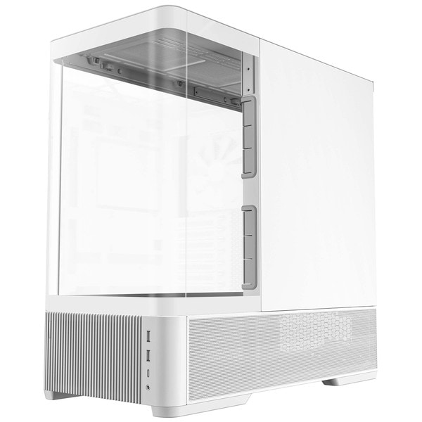 ANTEC PCケース ミドルタワー C6 Curve Air White ホワイト 三面強化ガラスパネル 冷却型 ピラーレス 120mmファン最大6基搭載可 【キャンセル不可・北海道沖縄離島配送不可】