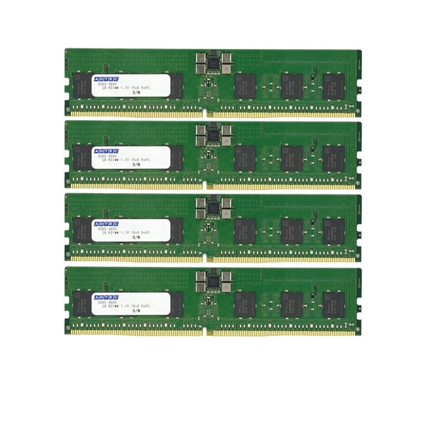 4946516106149 ADTEC DDR5-4800 RDIMM 80bit 128GB(2Rx4)×4枚組