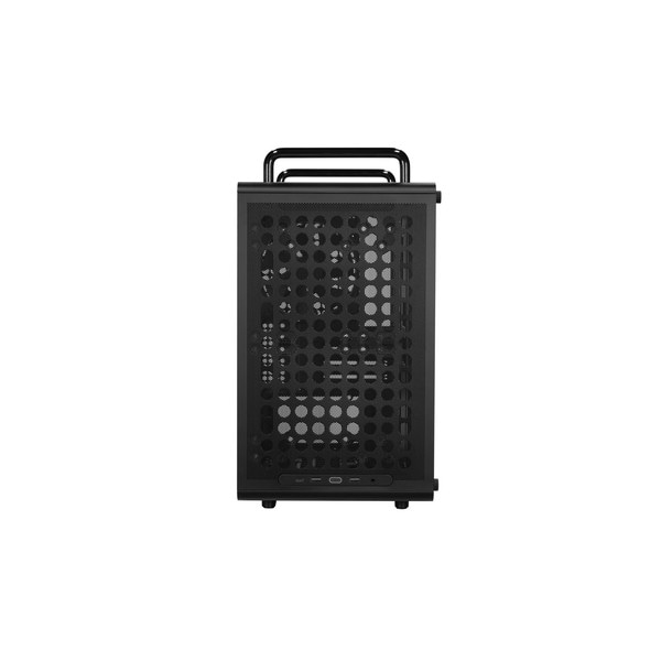 CoolerMaster PCケース Q340-KGNN-S00（Qube 340 Black With Handle） QUBE 340 モジュラー設計 対応MB：Mini-ITX, Micro-ATX / 1 x 140mm non-ARGB Black Fan 搭載【キャンセル不可・北海道沖縄離島配送不可】