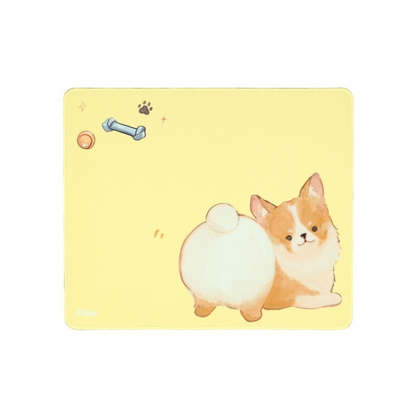 Pixio ゲーミングマウスパッド Mサイズ もふころ 360×300mm イラスト 犬 わんちゃん イエロー PXMP055 【キャンセル不可・北海道沖縄離島配送不可】
