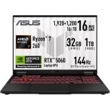 �����ߥ󥰥Ρ��ȥѥ����� ASUS TUF Gaming A16 FA608UMI / FA608UMI-R7R5060S [�������������졼]��16.0�� / AMD Ryzen 7 260 / Windows 11 Home / ����32GB / SSD 1TB / NVIDIA GeForce RTX 5060 Laptop GPU�˥Ρ���PC