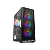 Sharkoon PC������ SHA-VK4-RAINBOW BK [�֥�å�] �б��ޥ����ܡ��ɡ�ATX/MicroATX/Mini-ITX ��x�⤵x���ԡ�206x487x404mm �ڥ���󥻥��Բġ��̳�ƻ����Υ�������Բġ�