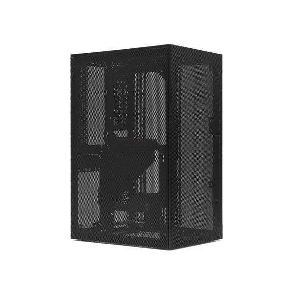 SSUPD PCケース Meshroom S No PCI BK ブラック ミニタワー フルメッシュパネル構造 ATX/SFX電源両対応 ライザーケーブル別売り【キャンセル不可・北海道沖縄離島配送不可】