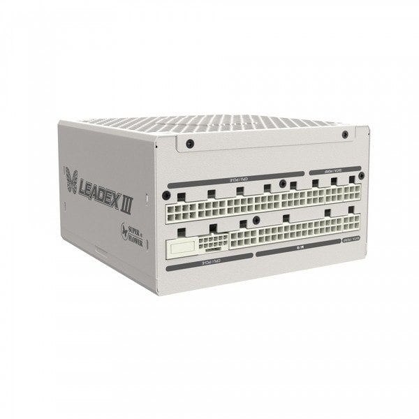SuperFlower ATX電源 Leadex III Gold 1300W ATX3.1 WT / SF-1300F14GE WT / ホワイト フルモジュラー電源 PC電源 電源ユニット 80PLUS GOLD認証 PLATINUM認証【キャンセル不可・北海道沖縄離島配送不可】