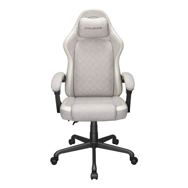 【10月16日発売】COUGAR ゲーミングチェア CGR-FXF-ASW (FUSION EX ASH F) スエード調ファブリック 布地 リンクライニング連動アームレスト 静音キャスター アッシュグレー【キャンセル不可・北海道沖縄離島配送不可】