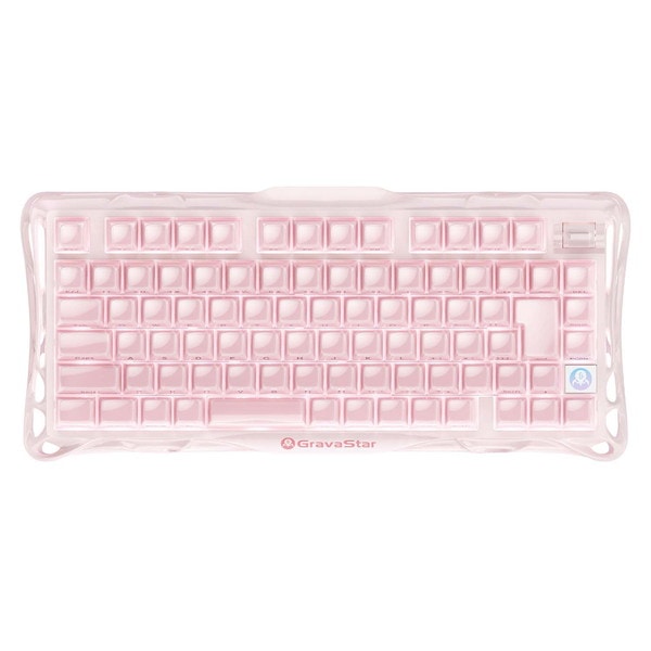 GravaStar ゲーミングキーボード Mercury K1 GS K1_P_PNK_JP サクラピンク 日本語配列 メカニカル ワイヤレス Bluetooth 有線 ホットスワップ 75%レイアウト【キャンセル不可・北海道沖縄離島配送不可】