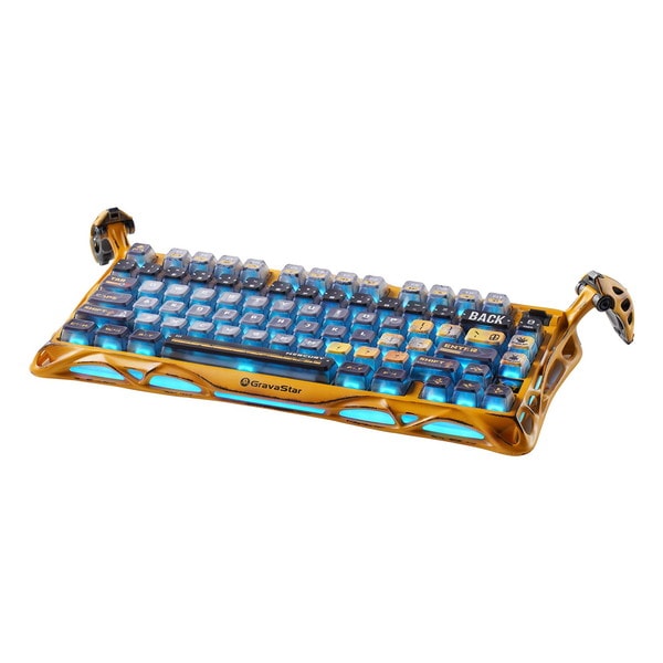 GravaStar ゲーミングキーボード Mercury K1 Pro GS K1 PRO_YLW バトルウォーンイエロー 英語配列 US配列 メカニカル ワイヤレス Bluetooth 有線 ホットスワップ 75%レイアウト【キャンセル不可・北海道沖縄離島配送不可】