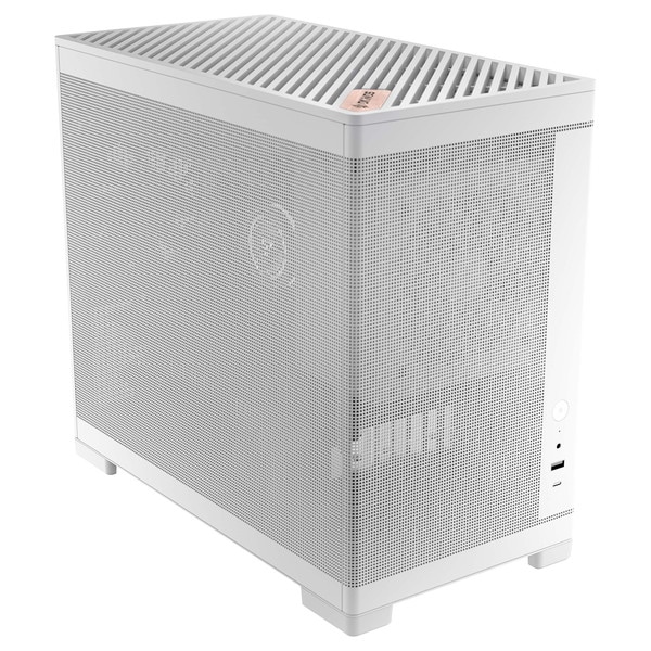 【10月17日発売】Okinos PCケース MiniArt 4 White ホワイト Micro-ATX / ITX ミニタワー 120 mmファン3個標準搭載 最大240mmラジエータ【キャンセル不可・北海道沖縄離島配送不可】