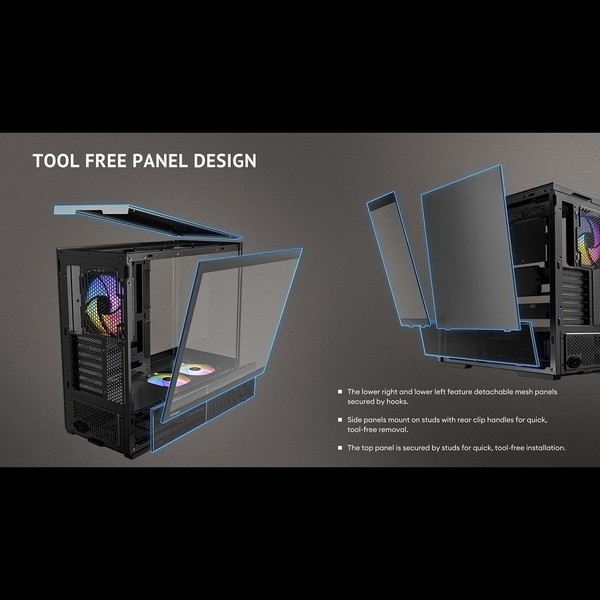 Antec PC������ C6 Curve ARGB 3�̶��̥��饹 ARGB�ե������ �ԥ顼�쥹 �ߥɥ륿� ���̥��ͥ����б� ����6�ե����б� 360mm�饸�������б� ����180mm CPU�����顼 �����ȥե��륿���աڥ���󥻥��Բġ��̳�ƻ����Υ�������Բġ�