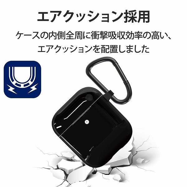 ELECOM 쥳 AVA-APTSBK ̵AirPodsб TOUGH SLIM ׎ˎގ ̎ގ׎ ڥ󥻥Բġ̳ƻΥԲġ