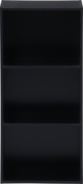 不二貿易 カラーボックス 3段 HP943 ブラック HP943 商品コード96775【代引・日時指定・キャンセル不可・北海道沖縄離島配送不可】 -お取リ寄せ-