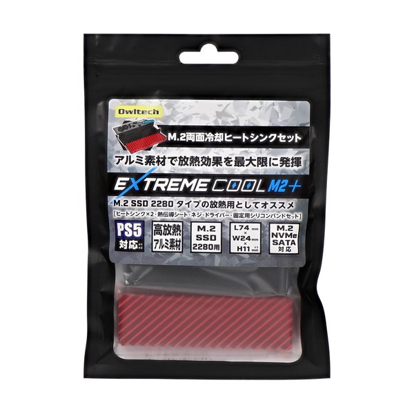 OWLTECH M.2 2280 SSD�� �������ξ�̥ҡ��ȥ��� OWL-SSDHS04PS ξ�̼��������̼����б� ������ƥå� �ڥ���󥻥��Բġ��̳�ƻ����Υ�������Բġ� -������-