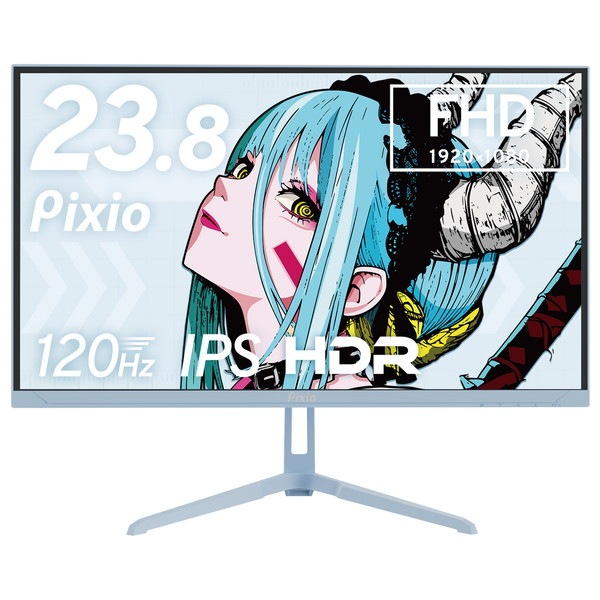 Pixio �����ߥ󥰥�˥��� PX246 Wave Pastel Blue 23.8����� IPS�ѥͥ� FHD 120Hz �ѥ��ƥ�֥롼 PX246WAVEB-O �ڥ���󥻥��Բġ��̳�ƻ����Υ�������Բġ�