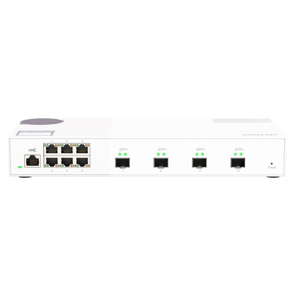 QNAP �ޥ͡����ɥ����å� QSW-M2106-4S 4 x 10GbE SFP+ ����� 6 X 2.5GbE Layer 2 �ݡ��ȿ���6 �����å��󥰥ե��֥�å���110 Gbps �Ÿ���¢�ڤ����󤻾��ʤǤ�/Ǽ�������б���