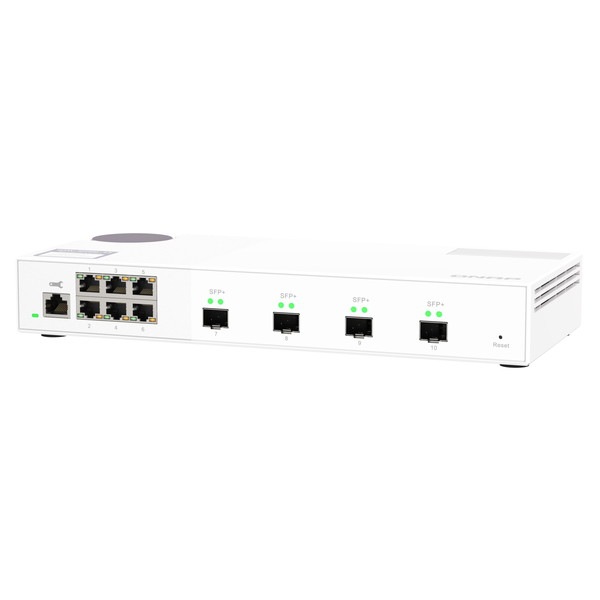 QNAP �ޥ͡����ɥ����å� QSW-M2106-4S 4 x 10GbE SFP+ ����� 6 X 2.5GbE Layer 2 �ݡ��ȿ���6 �����å��󥰥ե��֥�å���110 Gbps �Ÿ���¢�ڤ����󤻾��ʤǤ�/Ǽ�������б���