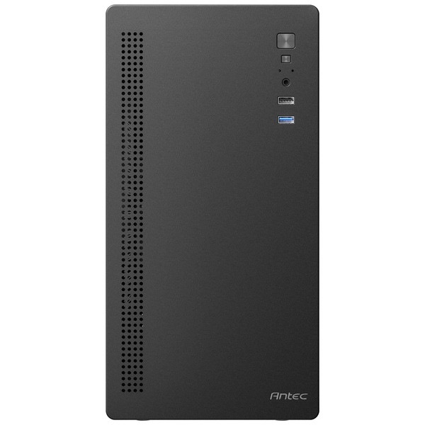 Antec PCケース ST20M コンパクト静音型 ミニタワー PCケース 高コスパ 265mmグラボ対応 CPU高150mm リアファン搭載【キャンセル不可・北海道沖縄離島配送不可】