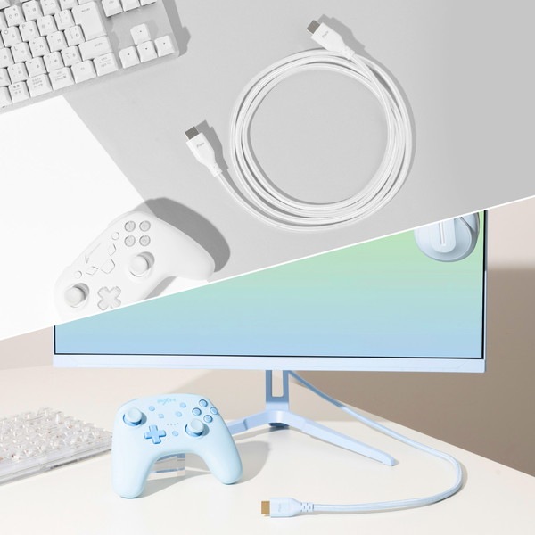 Pixio HDMI�����֥� PXH212B White PXH212BW-O Ĺ��2m HDMI2.1 HDR 8K�б� ����120Hz �ۥ磻�� �ڥ���󥻥��Բġ��̳�ƻ����Υ�������Բġ�