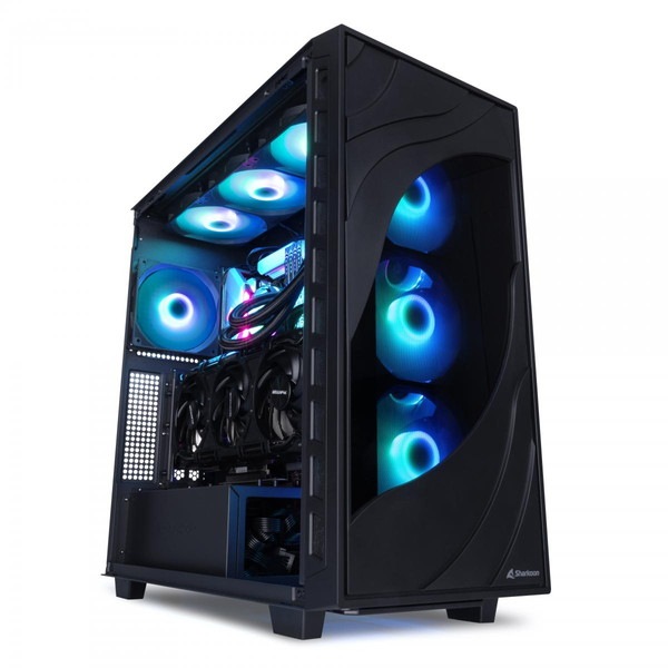 Sharkoon �ߥɥ륿� PC������ REBEL C80M RGB ��å���ѥͥ� 120mm ARGB�ե����4 ɸ����� ATX Micro-ATX Mini-ITX �б� �ڥ���󥻥��Բġ��̳�ƻ����Υ�������Բġ�