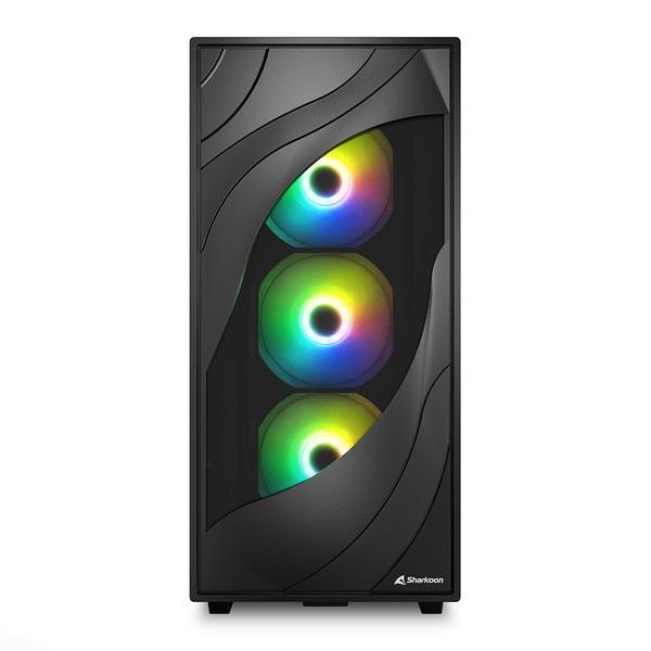 Sharkoon �ߥɥ륿� PC������ REBEL C80M RGB ��å���ѥͥ� 120mm ARGB�ե����4 ɸ����� ATX Micro-ATX Mini-ITX �б� �ڥ���󥻥��Բġ��̳�ƻ����Υ�������Բġ�