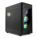 Sharkoon �ߥɥ륿� PC������ REBEL C80M RGB ��å���ѥͥ� 120mm ARGB�ե����4 ɸ����� ATX Micro-ATX Mini-ITX �б� �ڥ���󥻥��Բġ��̳�ƻ����Υ�������Բġ�