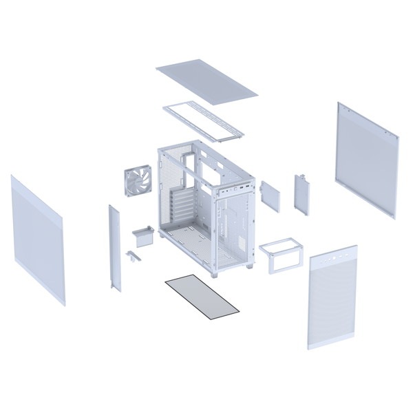 ASUS PC������ Prime AP303 Mesh Panel �ۥ磻�� PRIME AP303 MESH WHITE ATX�ޥ����ܡ��� ����ե��å�������:����360mm ATX�Ÿ���˥å�:����180mm �ڥ���󥻥��Բġ��̳�ƻ����Υ�������Բġ�