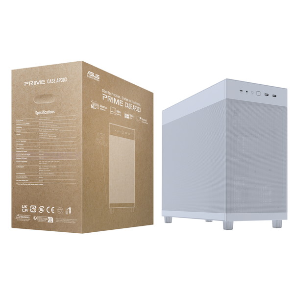ASUS PC������ Prime AP303 Mesh Panel �ۥ磻�� PRIME AP303 MESH WHITE ATX�ޥ����ܡ��� ����ե��å�������:����360mm ATX�Ÿ���˥å�:����180mm �ڥ���󥻥��Բġ��̳�ƻ����Υ�������Բġ�