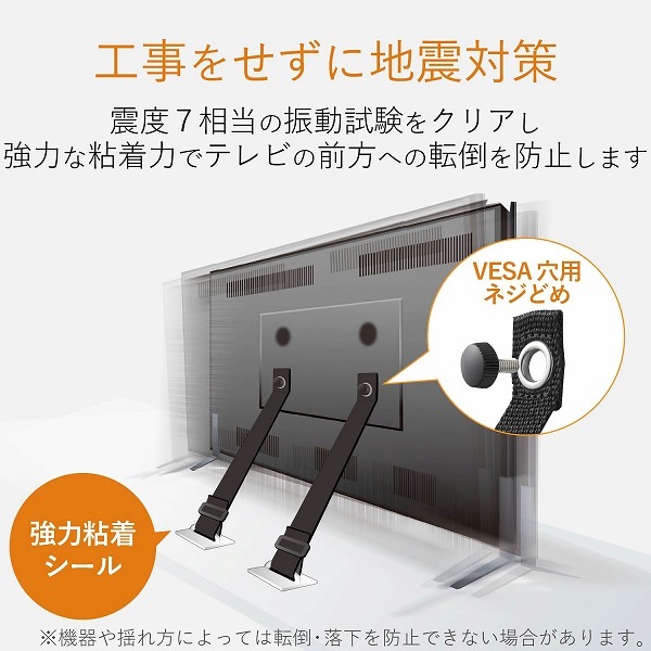 ELECOM ���쥳�� TS-006N TV���ѿ͎̎ގَ� ��75V�� �Ȏ��ޤɤ�����̎�(VESA��) 2���� �ڥ���󥻥��Բġ��̳�ƻ����Υ�������Բġ�