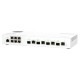 QNAP マネージドスイッチ QSW-M2106-4C 4 x 10GbE SFP+/RJ45コンボポート / 6 x 2.5 Gigabitポート Layer 2 Webマネージドスイッチ ポート数:6+4 スイッチングファブリック:110 Gbps 電源内蔵 【お取り寄せ商品です/納期都度対応】