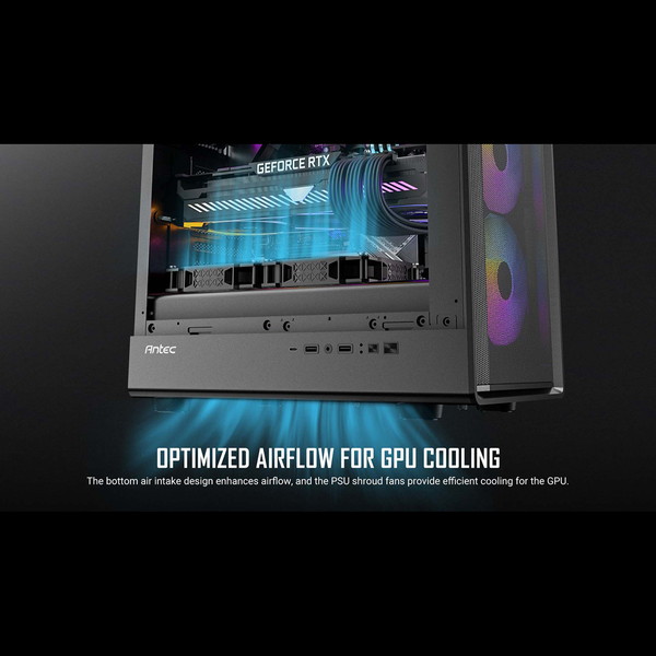 Antec PC������ P6 Neo ARGB �������饹��� ��ѷ� �ߥɥ륿������� ARGB�ե���4��ɸ����� ����8�ե����б� 240mm�����б� �����ȥե��륿���աڥ���󥻥��Բġ��̳�ƻ����Υ�������Բġ�