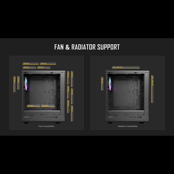 Antec PC������ P6 Neo ARGB �������饹��� ��ѷ� �ߥɥ륿������� ARGB�ե���4��ɸ����� ����8�ե����б� 240mm�����б� �����ȥե��륿���աڥ���󥻥��Բġ��̳�ƻ����Υ�������Բġ�