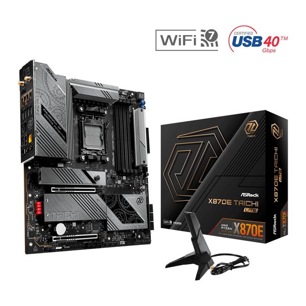 ASRock �ޥ����ܡ��� X870E Taichi Lite / AMD X870E ���åץ��å���� / Ryzen 9000/8000/7000 ���꡼���б� / WiFi 7 �ڥ���󥻥��Բġ��̳�ƻ����Υ�������Բġ�
