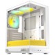Okinos �ԥ顼�쥹PC������ Aqua UNO Yolk (White/Yellow) �ߥ˥�� 120 mm ARGB�ե���3��ɸ�����/ ����ե��å��ܡ�������Ÿ��� ���������/ ����309 mm�ޤ� ��ĥ�����ɥ��ڡ�������/ �ۥ磻�ȥ������� �ڥ���󥻥��Բġ��̳�ƻ����Υ�������Բġ�
