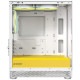 Okinos �ԥ顼�쥹PC������ Aqua UNO Yolk (White/Yellow) �ߥ˥�� 120 mm ARGB�ե���3��ɸ�����/ ����ե��å��ܡ�������Ÿ��� ���������/ ����309 mm�ޤ� ��ĥ�����ɥ��ڡ�������/ �ۥ磻�ȥ������� �ڥ���󥻥��Բġ��̳�ƻ����Υ�������Բġ�