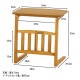不二貿易 サイドテーブル マガジンラック付 ルレーヴェ Table-16-5534 商品コード10632【代引・日時指定・キャンセル不可・北海道沖縄離島配送不可】 -お取リ寄せ-