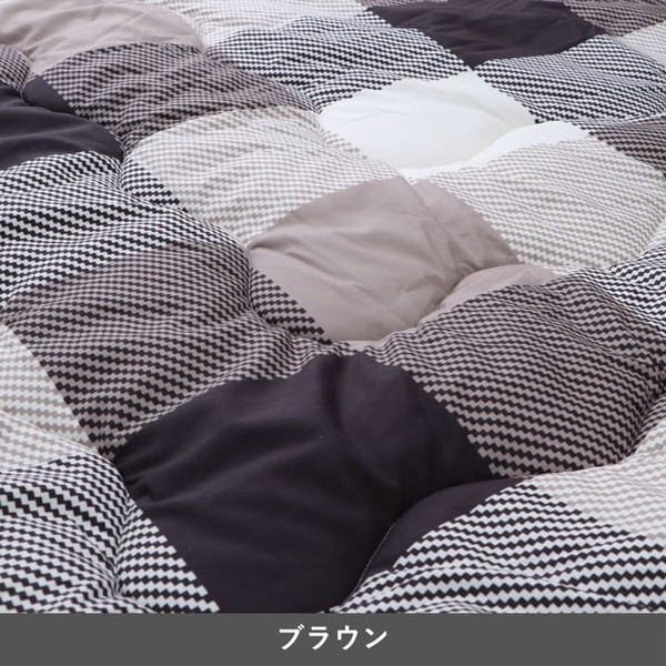 イケヒコ こたつ布団 掛布団 チェス ブラウン 190×190cm 洗える チェック柄 こたつ掛けと敷きのセット g0060110 1171790060110 【代引き不可】【北海道沖縄離島は配送不可】-お取り寄せ品-
