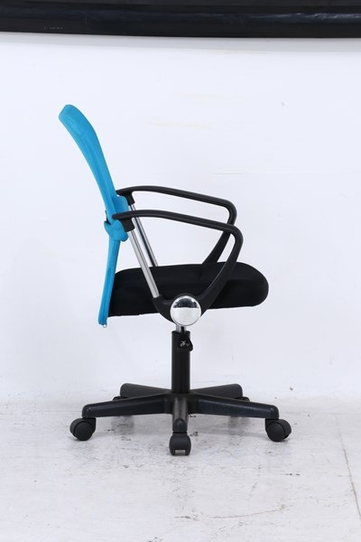 不二貿易 メッシュバックチェアー ハンター 肘付 BL H-298FA BL 商品コード94432【代引・日時指定・キャンセル不可・北海道沖縄離島配送不可】 -お取リ寄せ-