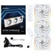 LIAN LI �磻��쥹 ARGB�ե��� UNI FAN TL Wireless 120 White (3pcs) 12TL1W3W ���ž 3�ĥѥå� �ۥ磻�� �ڥ���󥻥��Բġ��̳�ƻ����Υ�������Բġ�