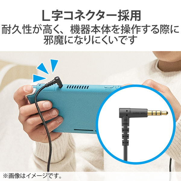 ELECOM ���쥳�� EHP-35EL4P30BK ����ۥ� �إåɥۥ� ��Ĺ������ ��3.5mm 4�� ���ƥ쥪 �ߥ˥���å� to �ߥ˥ץ饰 3m L���ץ饰 �ޥ����б� ��Android �� iPod �� MacBook �֥�å��ڥ���󥻥��Բġ��̳�ƻ����Υ�������Բġ�