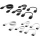Corsair ���륻�� �ե����ѥ����֥�(iCUE Link) CORSAIR iCUE LINK Cable Kit with Straight connectors, White CL-9011126-WW�ڥ���󥻥��Բġ��̳�ƻ����Υ�������Բġ� -������-