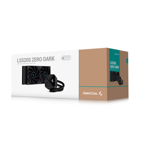 Deepcool �ǥ����ץ����� LED����ܤ�ZERO DARK�ǥ�����ʰ׿��� LS520S ZERO DARK R-LS520-BKNNMM-G-1�ڥ���󥻥��Բġ��̳�ƻ����Υ�������Բġ�